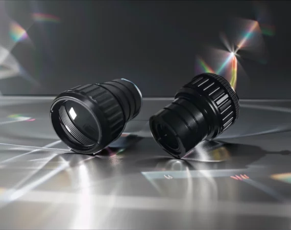 Sample images from a thermal imaging lenses