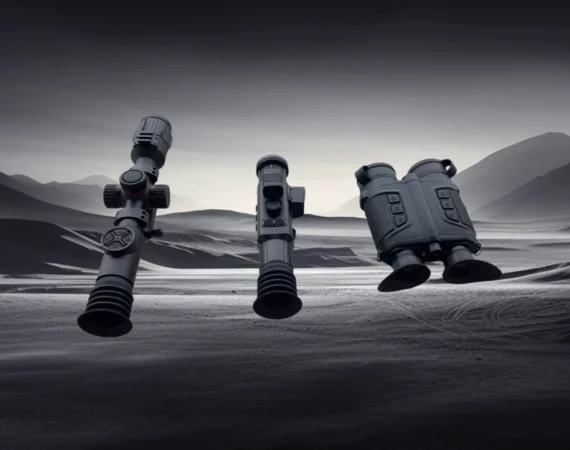 Example image of a thermal imaging sight